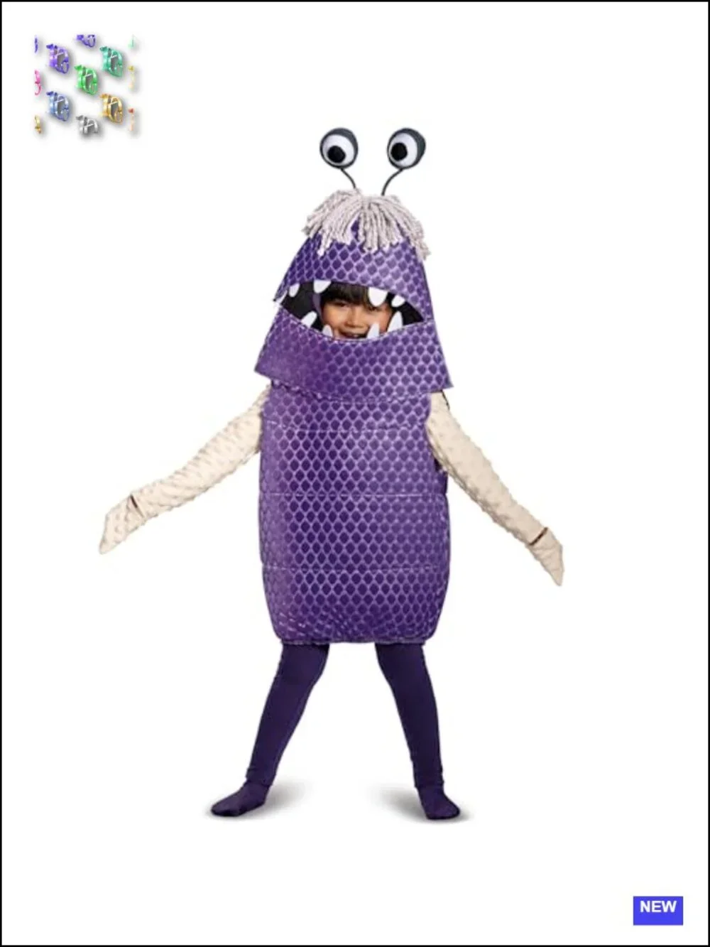 Toddler Boo Deluxe Costume Top Vest Headpiece Disney Pixar Halloween